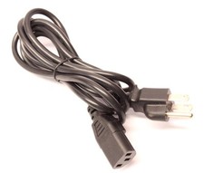 6FT 3-Prong Trapezoid AC Power Cord Cable Wire for Universal Windows Computer PC