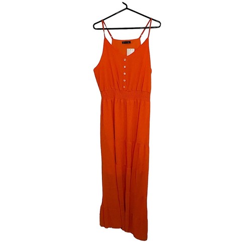 Orange Summer Maxi Dress