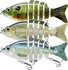 Swimmax Salt/Freshwater Lures for Bass, Trout, Crappie, Walleye, Pike, Bluegill