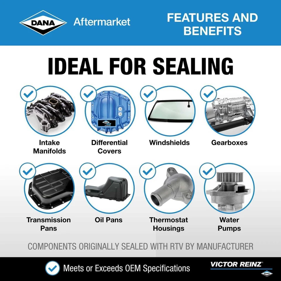 Universal RTV Silicone Gasket Maker REINZOSIL 2.36 Ounce (70 ml) - Image 4 of 4