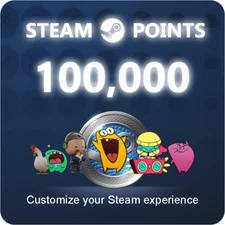 100000 STEAM POINTS Steam Points Shop Currency Get Points Shop XP