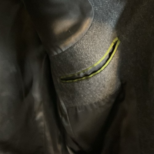 MESSAGERIE Italy Blazer Uomo US 38 EU 50Grigio Spina di Pesce Lana Lana Lana - Leggi - Foto 15 di 23