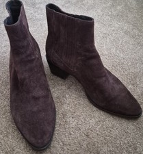 Rag  Bone Chelsea Rover Suede Booties Boots Espresso Dark Brown sz 39 US 9