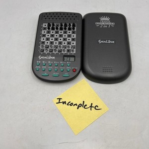 *MISSING 4 PIECES* Excalibur Travel King Master 2 In 1 Electronic Chess Game