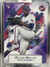 KUMAR ROCKER 2025 TOPPS PRISTINE PURPLE REFRACTOR RANGERS RC 1/99 First on Print