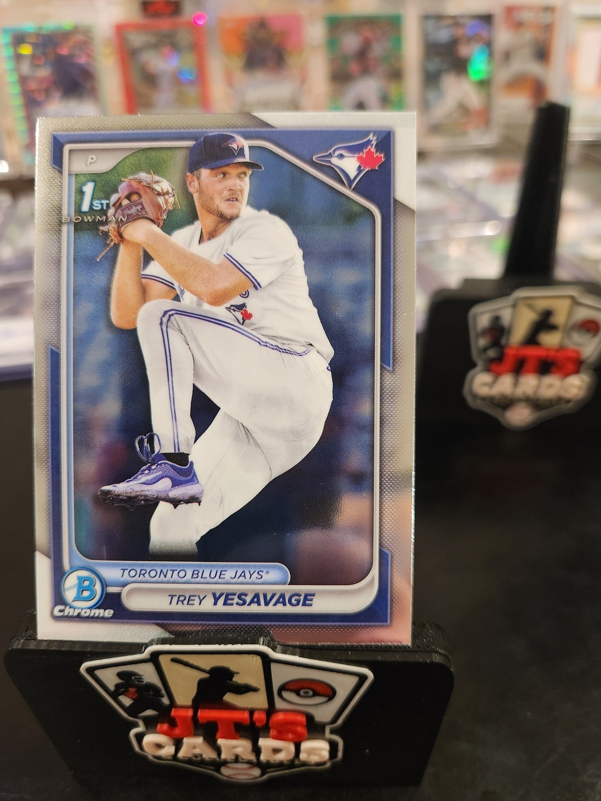 Trey Yesavage 💎ROOKIE💎 Card- 2024 Bowman Chrome Draft 1st Bowman (RC) 🔥RARE🔥