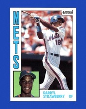 1984 Topps Set-Break #182 Darryl Strawberry RC NM-MT OR BETTER *GMCARDS*