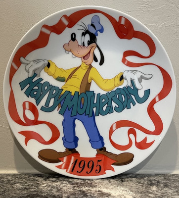 1995 Mother's Day Plate - Goofy - Grolier Collectibles