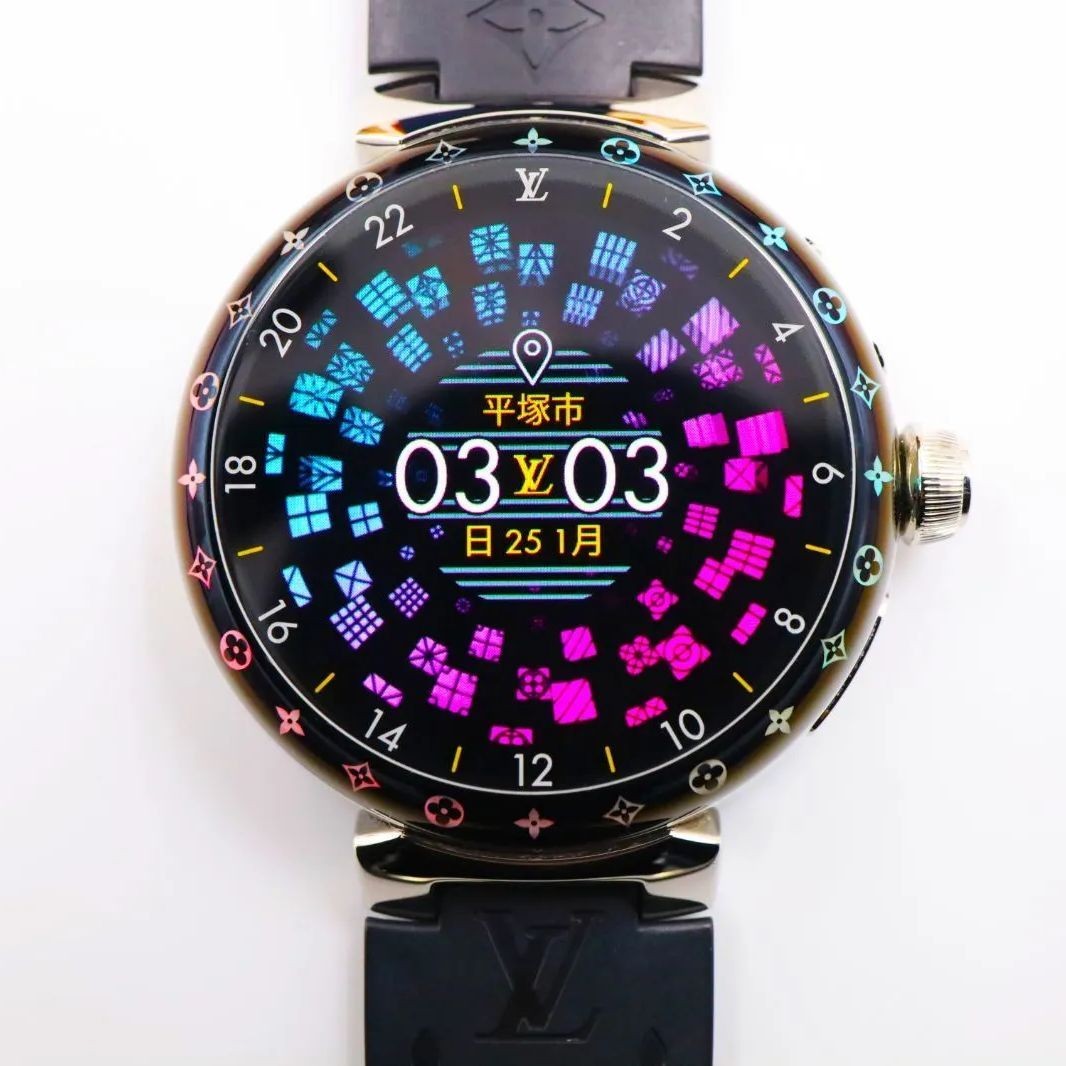 LOUIS VUITTON Tambour Horizon Light Up V3 Smart watch Men's Near