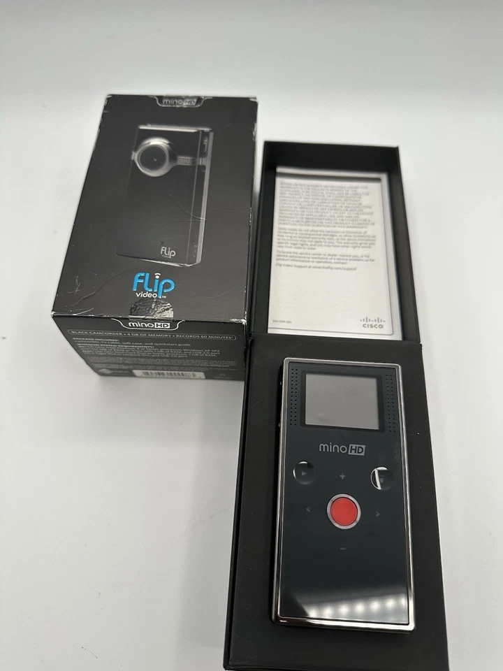 Flip Video HD MINO 2008 BOX 4GB, Model F460B. Open Box. New - Image 3 of 4