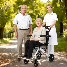 Lightweight Transport Wheelchair for Adults Seniors Portable Folding Wheelchair