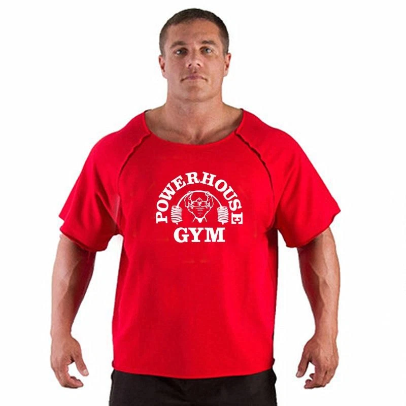 T-shirt De Musculation BIG SM SPORTSWEAR Ragtop - Rouge, Neuf Avec étiquettes, Taille 3140