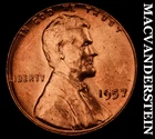 1957 Lincoln Wheat Cent - Choice Gem Brilliant Unc  No Reserve  #K2625