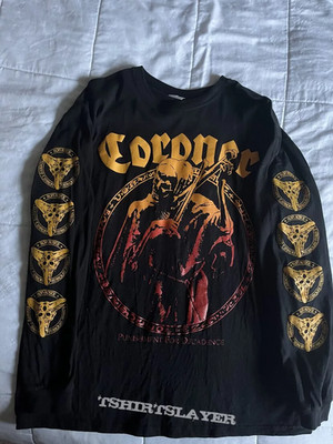 Coroner - Punishment For Decadence Band Long Sleeve Shirt Full Size Adult SE1092