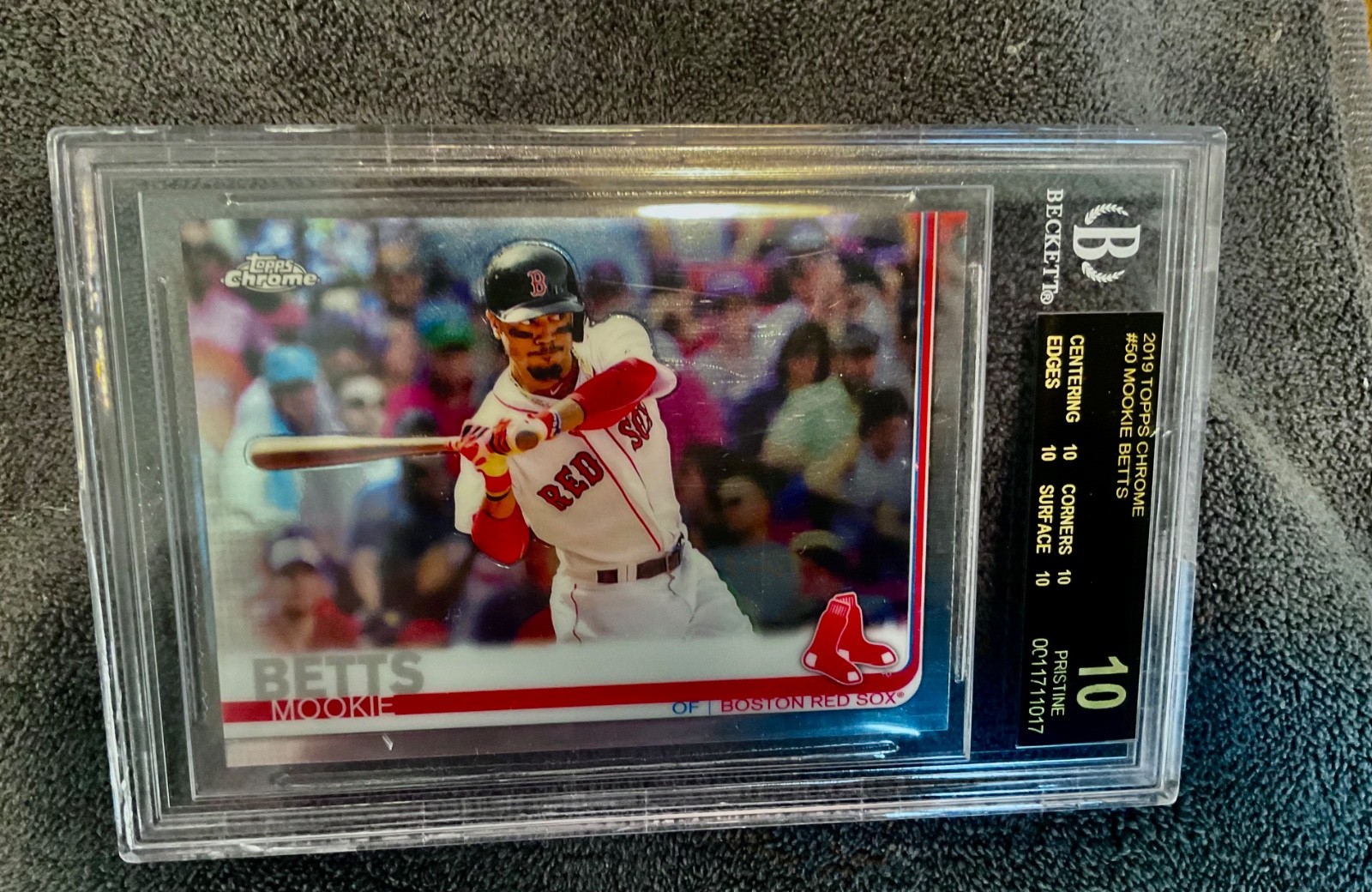 Mookie Betts BGS Black Label 10 !! Topps Chrome #50 Mookie Betts view 4