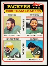 1981 Topps Eddie Lee Ivery James Lofton Johnnie Gray 151 Green Bay Packers