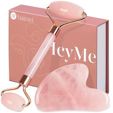 BAIMEI Icyme Jade Roller  Gua Sha, Face Roller Redness Reducing Skin Care Tools