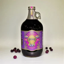Aronia Berry Juice, USA grown, Cold pressed, 62 oz Bottle