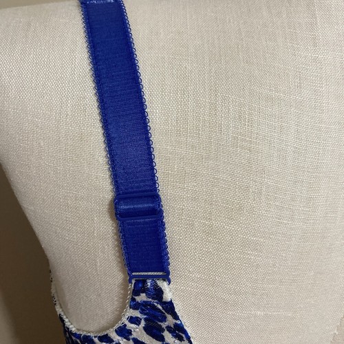 Wacoal Blue Leopard Sz 40DD Awareness 855167 Underwire Full Coverage Bra - Picture 13 of 19