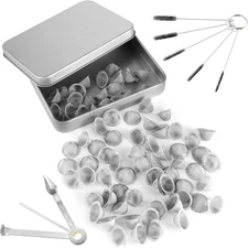 70 PCS 1/2 Inch Pipe Screens Adjustable Size Stainless Steel Mesh Reusable 0.5