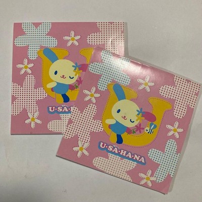 Sanrio Usahana Memo Pad Set of 2, Sketchbook, Heisei Retro, 2003