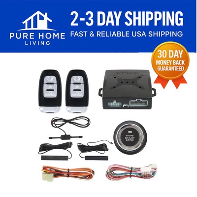 Advanced PKE Car Alarm System with Remote and 6ft Range - Easy Installation