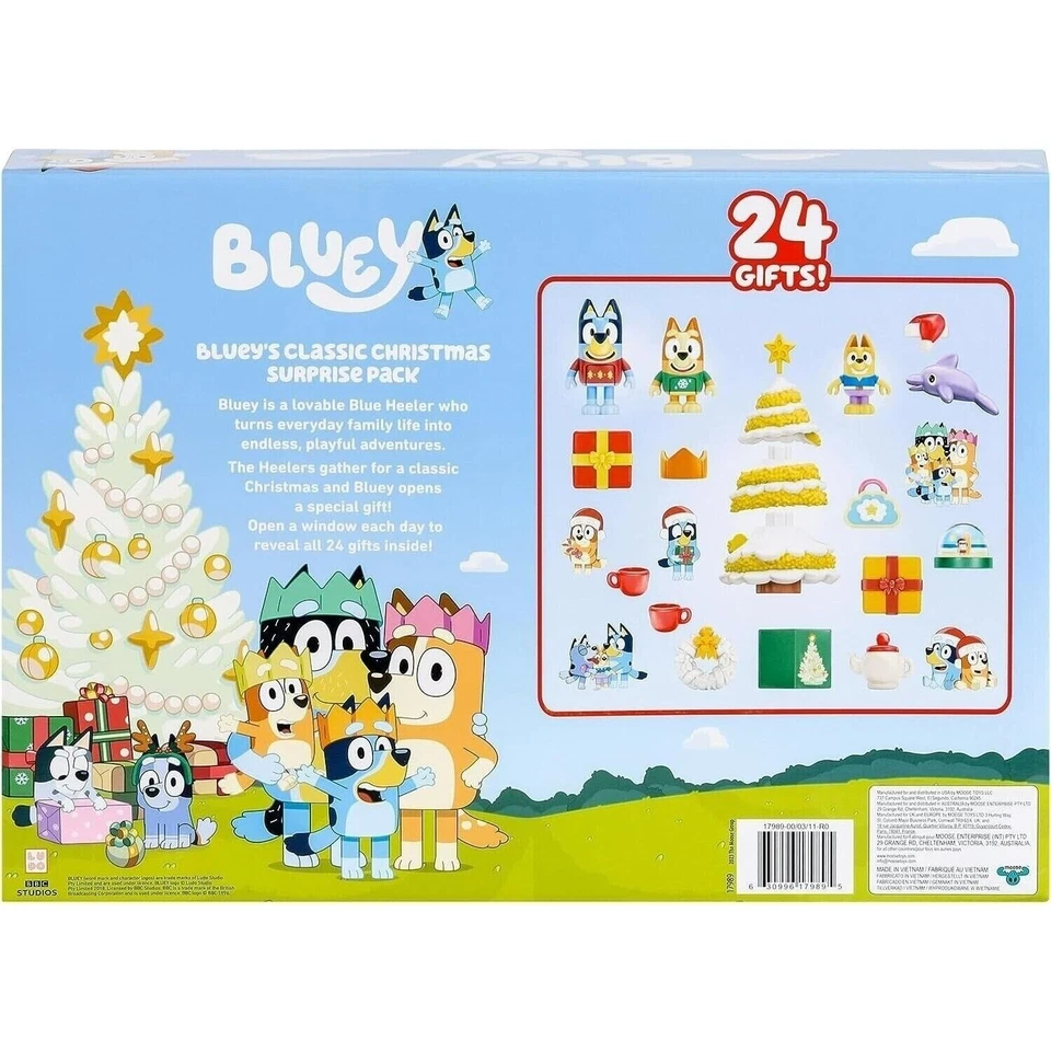 BLUEY Christmas Advent Calendar 24 Mini Exclusive Figures - Image 4 of 4