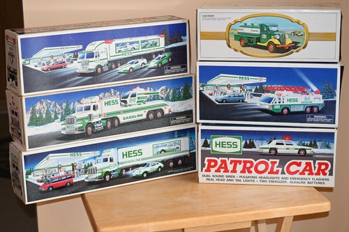 Hess Toy Trucks 1992,1993,1995,1996,1997 and The First Hess Truck