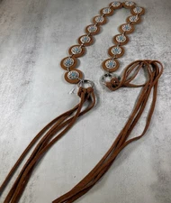 Genuine Leather Nocona  Co. Southwestern Concho 28" BELT  Small