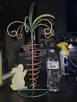 Easter Decor Wall Door Decor and Wired Easter Bunny Carrot Rabbit Egg Display