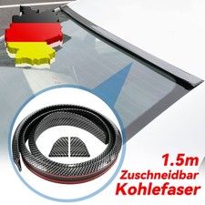 Universal Kohlefaser Heckspoiler Auto Spoiler Flügel Lippe Gummi Glanz Hinter,