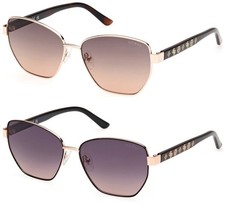 Guess Women's Geometric Cat Eye Sunglasses w/ Gradient Lens - GU00102