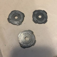 3 VTG WEBSTER CHICAGO Corporation Metal 45rpm Record Adapters USA