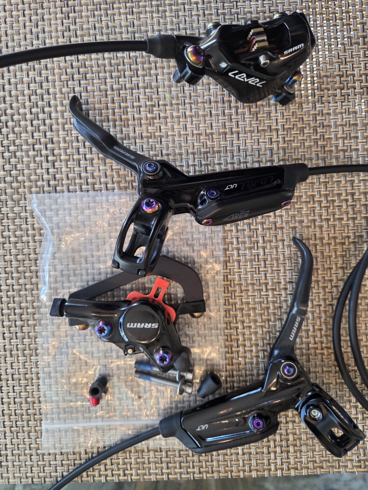 SRAM LEVEL ULTIMATE DISC BRAKE SET, Front/Rear, Carbon Lever