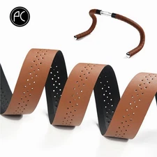 PCycling Handlebar Tape PU Leather Perforated, 8.27 in x 1.18 in