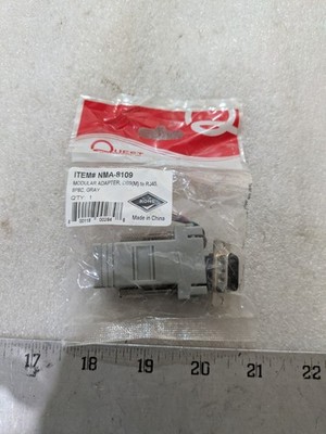 Quest NMA-8109 Modular Adapter DB9 to RJ45 8P8C Gray Industrial 5/ORDER
