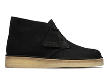 Clarks Desert Coal 26163249 Womens Black Nubuck Lace Up Chukkas Boots