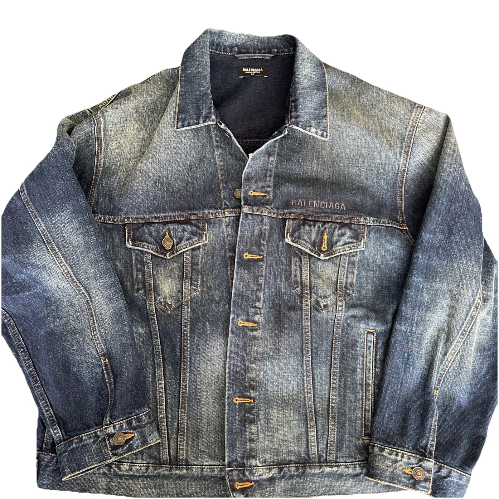 Balenciaga — Balenciaga Denim Jacket Los Angeles Limited Edition 8/19 Mens Large Oversize Fit