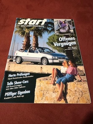 Start Opel Magazin 2/91 Buick Centurion Opel Cabriolets  Firebird 3 Top Zustand