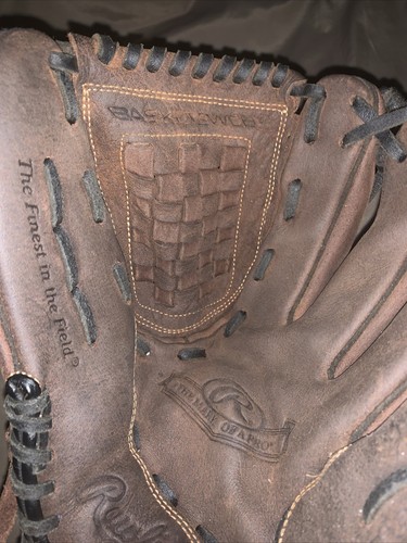 Rawlings Full Grain Leather Baseball Glove RBG36DB 12 1/2” RHT Right Hand Throw - Picture 4 of 8