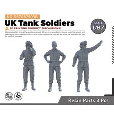 Yao's Studio SSTR87903B 1/87 Military Model UK Tank Soldiers