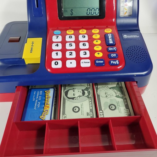 Learning Resources Pretend Play LER2690 Teaching Cash Register & play money - Picture 6 of 14