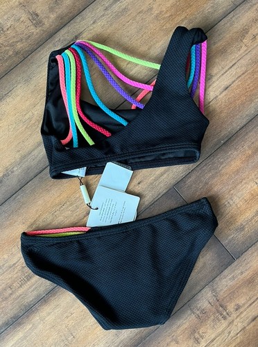 Peixoto Girls Olivia Strappy Two Piece Swimsuit Size 4 New with tags - Picture 4 of 4