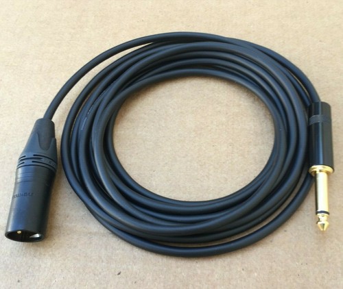 1'FT-20FT Mogami 22AWG Cable Neutrik XLR Male to 1/4 Mono Audio sound Microphone