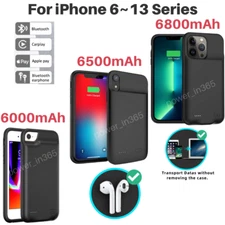Battery Charger Case For iPhone 6 6s 7 8 X XR 11 12 13 Power Bank Charging Cover