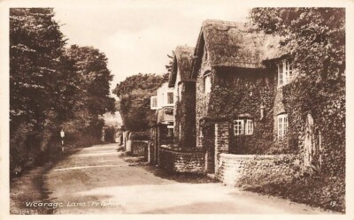 Frühe FELPHAM Pfarrhaus Lane Bognor Regis Sussex Postkarte