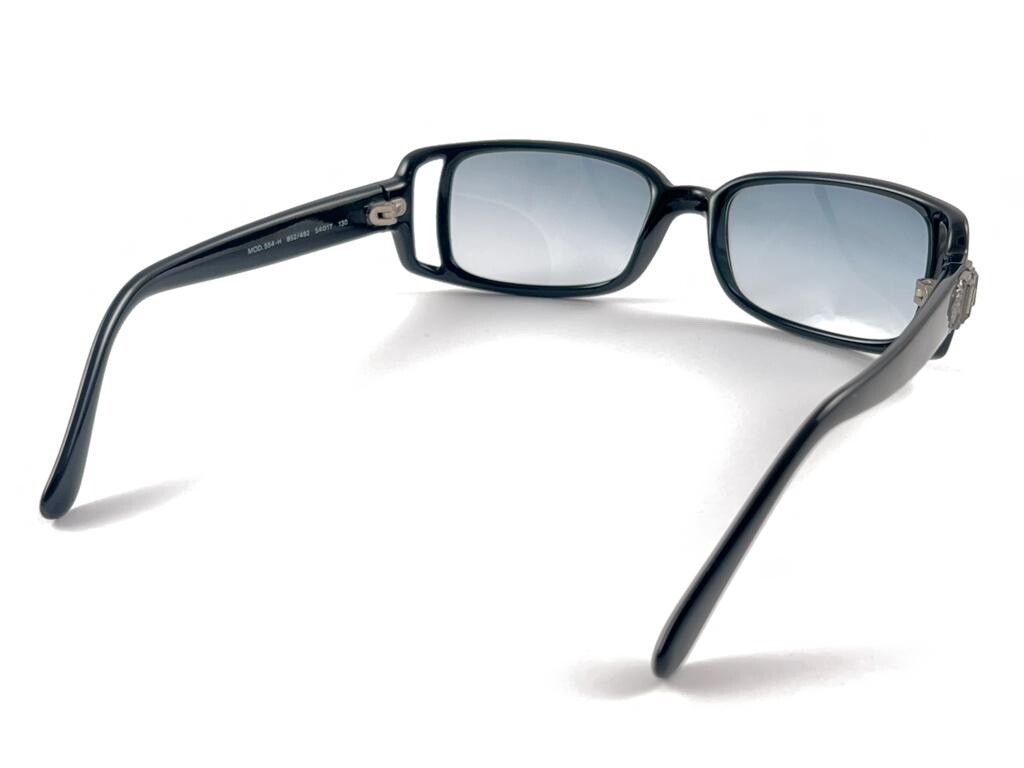 VINTAGE VERSACE MOD 554H RECTANGULAR BLACK FRAME … - image 9