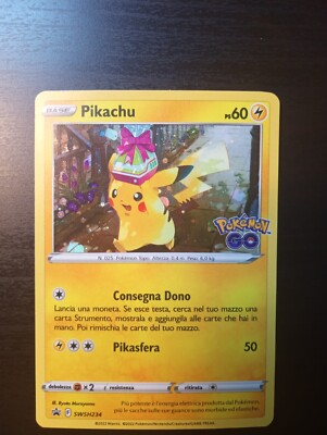Pokemon Karte Pikachu SWSH234 Pokemon GO ITA | Holo - Pikachu Dono Mint