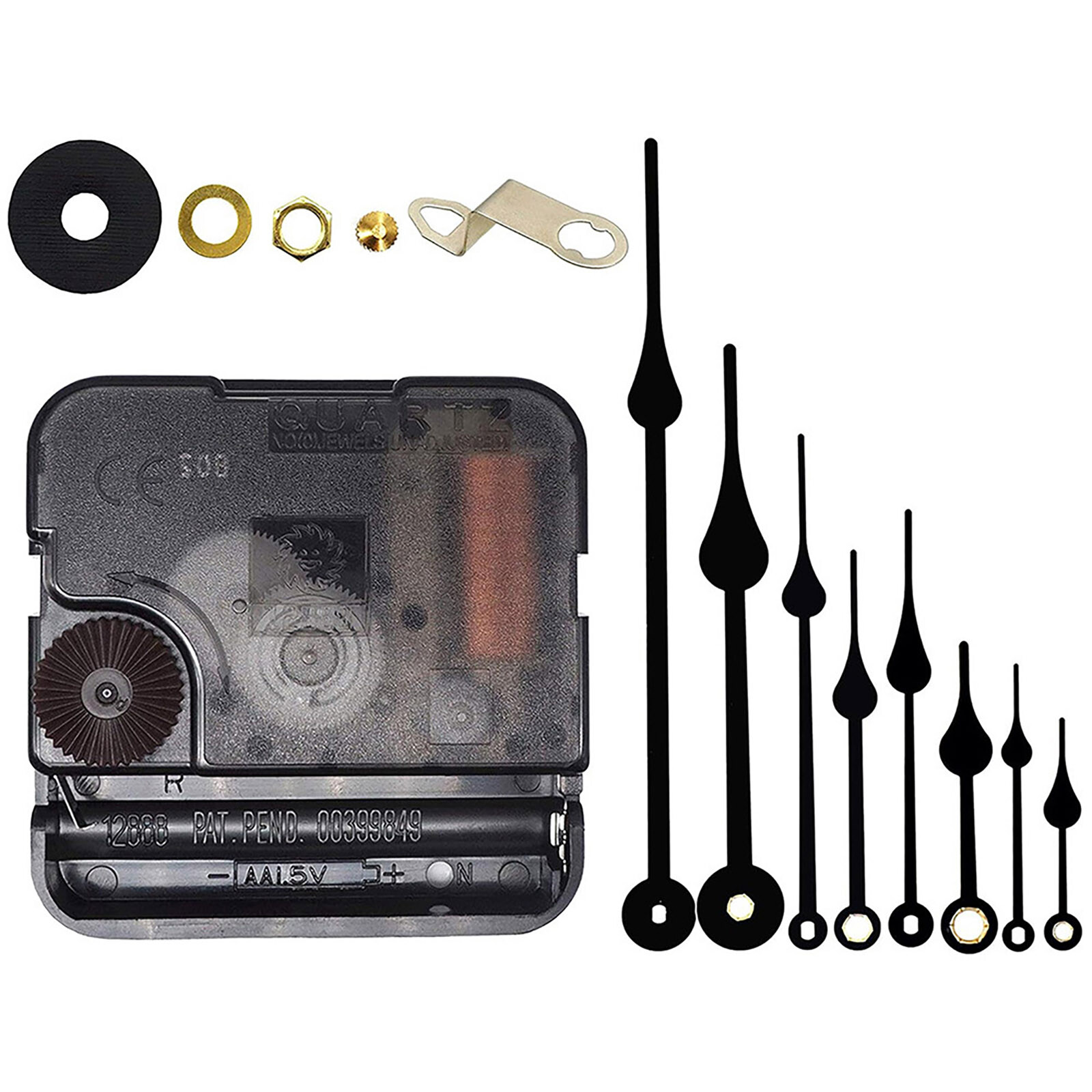 Battery-Powered 12888 Quartz Wall Clock Movement Kit with Hands