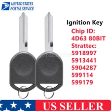 2 For 2001 -2011 Ford Ranger Ignition Chip Car Key H85 Transponder 4D63 80 bit